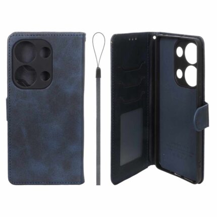 کیف موبایل مگنتی درجه یک داخل خز MNC Plus مدل Xiaomi Redmi Note 14S / Note 13 Pro 4G / Poco M6 Pro 4G - سرمه ای