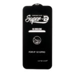 محافظ صفحه نمایش شیشه ای Apple iPhone 12 / iPhone 12 Pro - Full Cover Super D Mietubl - مشکی (بدون پک) - NTC ORG