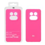 قاب سیلیکونی پاک کنی اورجینال درجه یک Xiaomi Redmi Note 14 Pro 5G / Redmi Note 14 Pro Plus 5G / Poco X7 5G - صورتی فانتزی (پک دار)