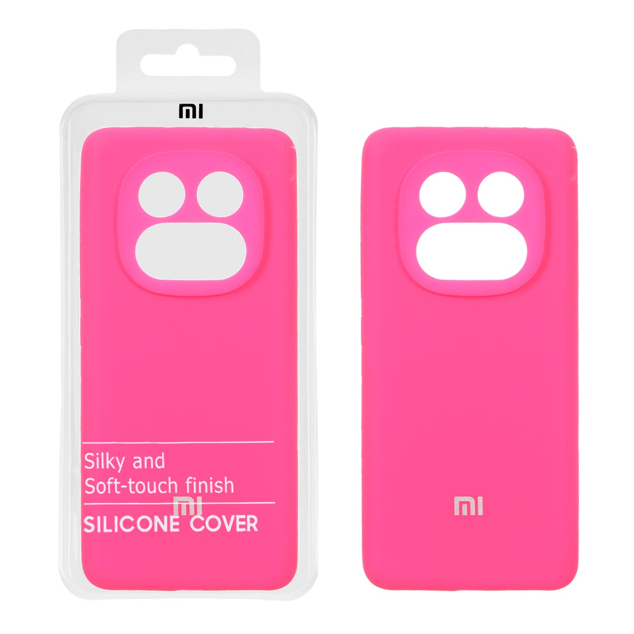 1592460 قاب سیلیکونی پاک کنی اورجینال درجه یک Xiaomi Redmi Note 14 Pro 5G / Redmi Note 14 Pro Plus 5G / Poco X7 5G - صورتی فانتزی (پک دار) - تصویر 1