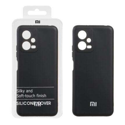 قاب نیو سیلیکون محافظ لنزدار RFF مدل Xiaomi Redmi Note 12 5G / Poco X5 5G - مشکی (پک دار)