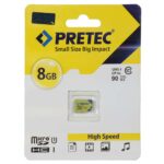 PRETEC microSDHC U1 Class 10 533X -90MB/s-8GB (گارانتی فراگامان)