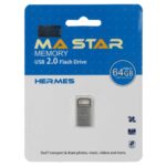 فلش مموری MA STAR USB2.0 مدل Hermes ظرفیت 64GB - نقره ای (گارانتی فراگامان)