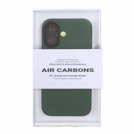 قاب محافظ لنزدار Original KDoo Air Carbon مدل Apple iPhone 17 - سبز ( پک دار) - NTC