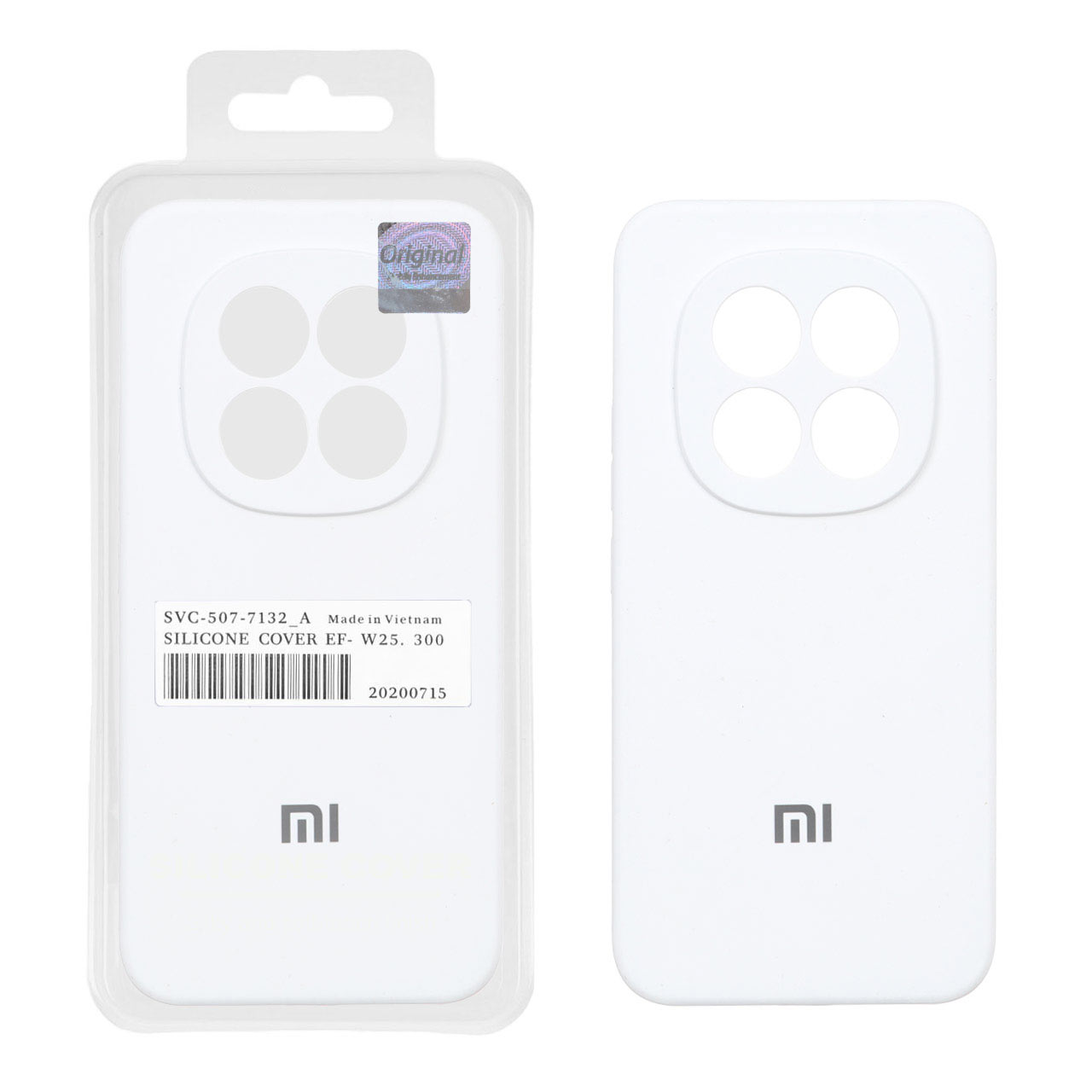 1601194 قاب سیلیکونی پاک کنی اورجینال Master Quality مدل Xiaomi Redmi Note 15 Pro Plus - سفید (پک دار) - تصویر 1