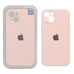 قاب سیلیکونی پاک کنی اورجینال Master Quality مدل Apple iPhone 13 / iPhone 14 - کرم نارنجی (پک دار)