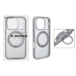 قاب اورجینال Magic Mask استند چرخشی Magsafe مدل Apple iPhone 17 Pro - خاکستری (پک دار)
