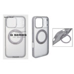 قاب اورجینال Magic Mask استند چرخشی Magsafe مدل Apple iPhone 17 Pro Max - خاکستری (پک دار)