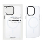 قاب اورجینال Magic Mask مات Magsafe بلک لنز Apple iPhone 13 Pro - سفید (پک دار)