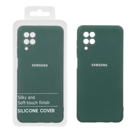 قاب نیو سیلیکون محافظ لنزدار RFF مدل Samsung Galaxy A12 / M12 / F12 - سبز (پک دار)