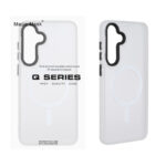 قاب اورجینال Magic Mask مات Magsafe بلک لنز Samsung Galaxy S25 FE - سفید (پک دار)