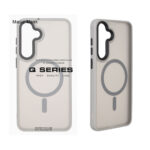 قاب اورجینال Magic Mask مات Magsafe بلک لنز Samsung Galaxy S25 FE - خاکستری (پک دار)
