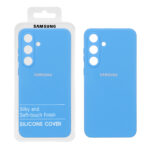 قاب نیو سیلیکون محافظ لنزدار RFF مدل Samsung Galaxy S25 FE - آبی (پک دار)