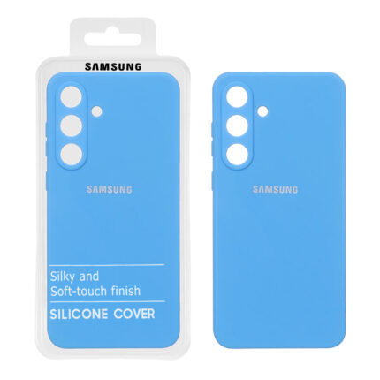 قاب نیو سیلیکون محافظ لنزدار RFF مدل Samsung Galaxy S25 FE - آبی (پک دار)