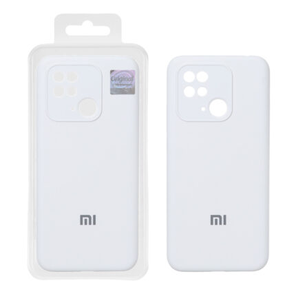 قاب سیلیکونی پاک کنی اورجینال Master Quality مدل Xiaomi Redmi 10C / Redmi 10 Power / Poco C40 - سفید (پک دار)