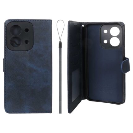 کیف موبایل مگنتی درجه یک داخل خز MNC Plus مدل Xiaomi Redmi 15C / Poco C85 - سرمه ای
