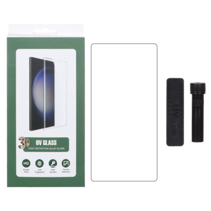 محافظ صفحه نمایش شیشه ای UV 3D Glass مدل Samsung Galaxy S23 Ultra (پک دار)