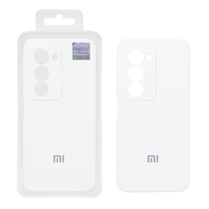 قاب سیلیکونی پاک کنی اورجینال Master Quality مدل Xiaomi Redmi 15 4G - سفید (پک دار)