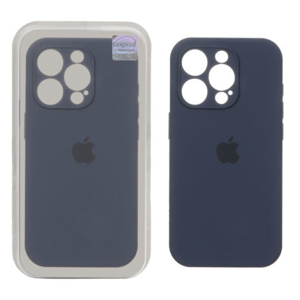 قاب سیلیکونی پاک کنی اورجینال Master Quality مدل Apple iPhone 15 Pro - سرمه ای (پک دار)