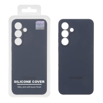 قاب سیلیکونی پاک کنی اورجینال Master Quality مدل Samsung Galaxy S25 FE - سرمه ای (پک دار)