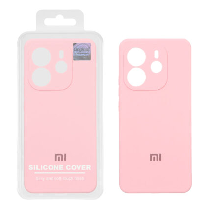 قاب سیلیکونی پاک کنی اورجینال Master Quality مدل Xiaomi Redmi Note 14 4G - صورتی (پک دار)