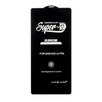 محافظ صفحه نمایش شیشه ای Samsung Galaxy S25 Ultra - Full Cover Super D Mietubl - ESD - مشکی (بدون پک) - NTC ORG
