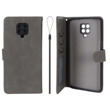 کیف موبایل مگنتی درجه یک داخل خز MNC Plus مدل Xiaomi Redmi Note 9S / Redmi Note 9 Pro / Redmi Note 9 Pro Max - خاکستری