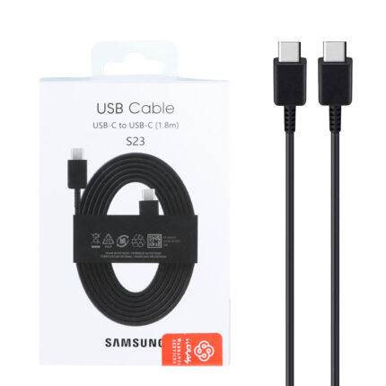 کابل شارژ 1.8 متری فست و Samsung Type-C to Type PD مدل EP-DW767 - مشکی - (گارانتی پارتیان پایا)