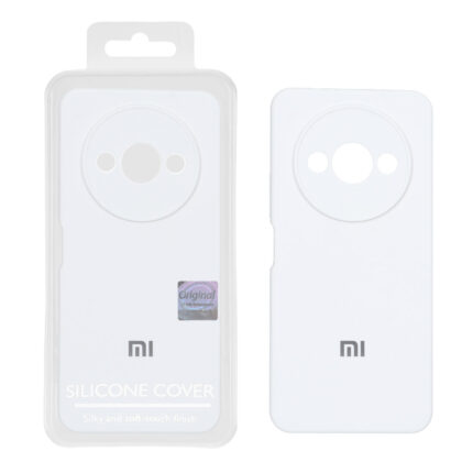 قاب سیلیکونی پاک کنی اورجینال Master Quality مدل Xiaomi Redmi A3 / A3x / Poco C61 - سفید (پک دار)