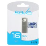 Save it Sky USB2.0 Flash Memory - 16GB نقره ای (گارانتی مادام العمر آی تین)