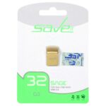 Save it Sage USB2.0 Flash Memory - 32GB طلایی (گارانتی مادام العمر آی تین)