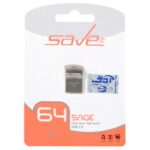فلش مموری Save it USB2.0 مدل SAGE ظرفیت 64GB - نقره ای (گارانتی مادام العمر آی تین)