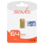 فلش مموری Save it USB2.0 مدل SILK ظرفیت 64GB - طلایی (گارانتی مادام العمر آی تین)