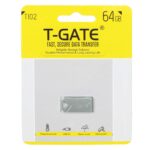 فلش مموری T-GATE USB2.0 مدل T102 ظرفیت 64GB - نقره ای (گارانتی آسان سرویس)