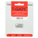 فلش مموری T-GATE USB2.0 مدل T105 ظرفیت 64GB - نقره ای (گارانتی آسان سرویس)