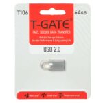 فلش مموری T-GATE USB2.0 مدل T106 ظرفیت 64GB - نقره ای (گارانتی آسان سرویس)