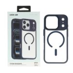 قاب اورجینال Green Lion شفاف TITAN MagSafe مدل Apple iPhone 17 Pro - سرمه ای (پک دار)