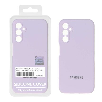 قاب سیلیکونی پاک کنی اورجینال Master Quality مدل Samsung Galaxy A24 - یاسی (پک دار)