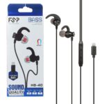 هندزفری با سیم با پورت آیفون FSP مدل HB-40 - مشکی BSA