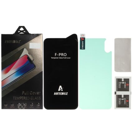 محافظ صفحه نمایش شیشه ای اورجینال Artoriz با برچسب محافظ پشت گوشی Apple iPhone 11 Pro / iPhone XS / iPhone X - کد 1 (پک دار)