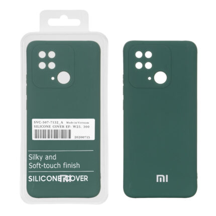 قاب نیو سیلیکون محافظ لنزدار RFF مدل Xiaomi Redmi 10C / Redmi 10 Power / Poco C40 - سبز (پک دار)