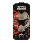 محافظ صفحه نمایش شیشه ای Full Cover ALFA Anti Static Privacy مدل Apple iPhone 17 Pro