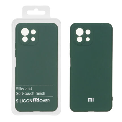 قاب نیو سیلیکون محافظ لنزدار RFF مدل Xiaomi Mi 11 Lite - سبز (پک دار)