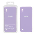 قاب نیو سیلیکون محافظ لنزدار RFF مدل Samsung Galaxy A10 / M10 - بنفش روشن (پک دار)