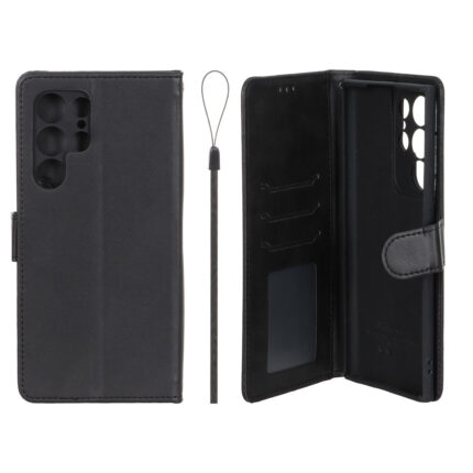 کیف موبایل مگنتی درجه یک داخل خز MNC Plus مدل Samsung Galaxy S22 Ultra - مشکی