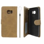 کیف موبایل مگنتی درجه یک داخل خز MNC Plus مدل Samsung Galaxy S7 Edge - سبز زیتونی