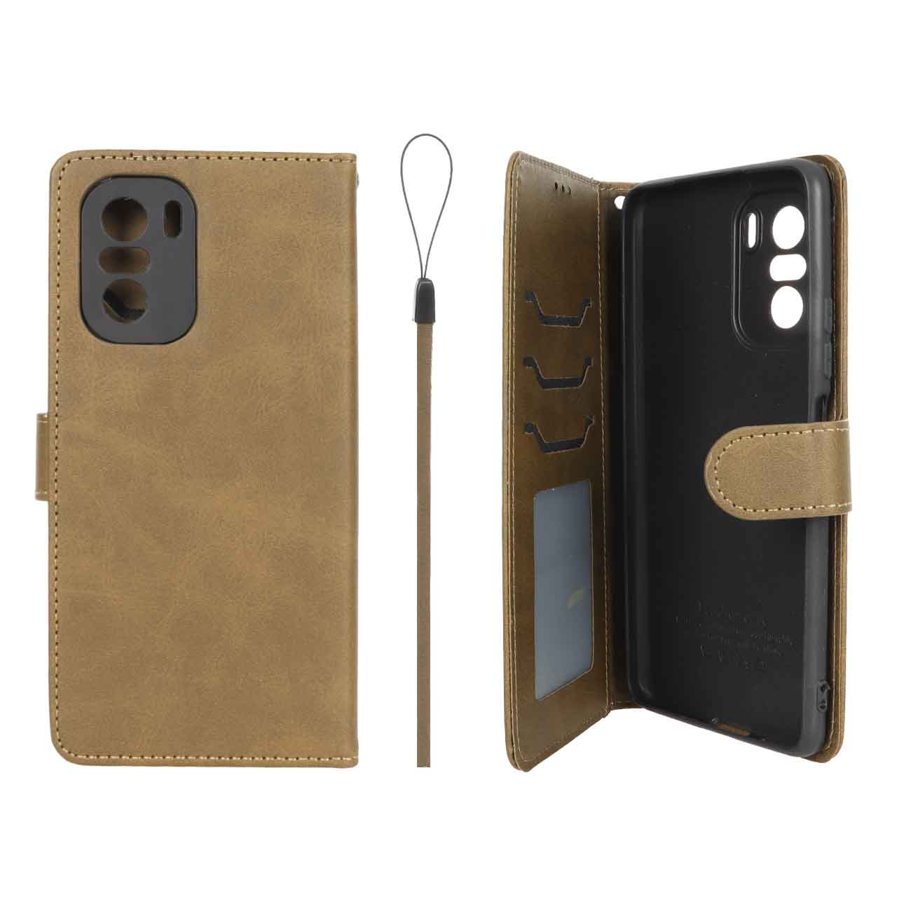 1630372 کیف موبایل مگنتی درجه یک داخل خز MNC Plus مدل Xiaomi Poco F3 / Redmi Mi 11i / Redmi K40 - سبز زیتونی - تصویر 1