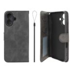 کیف موبایل مگنتی درجه یک داخل خز MNC Plus مدل Apple iPhone 16 - مشکی