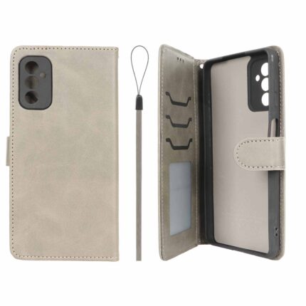 کیف موبایل مگنتی درجه یک داخل خز MNC Plus مدل Samsung Galaxy M52 - خاکستری