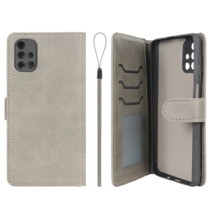 کیف موبایل مگنتی درجه یک داخل خز MNC Plus مدل Samsung Galaxy M51 - خاکستری